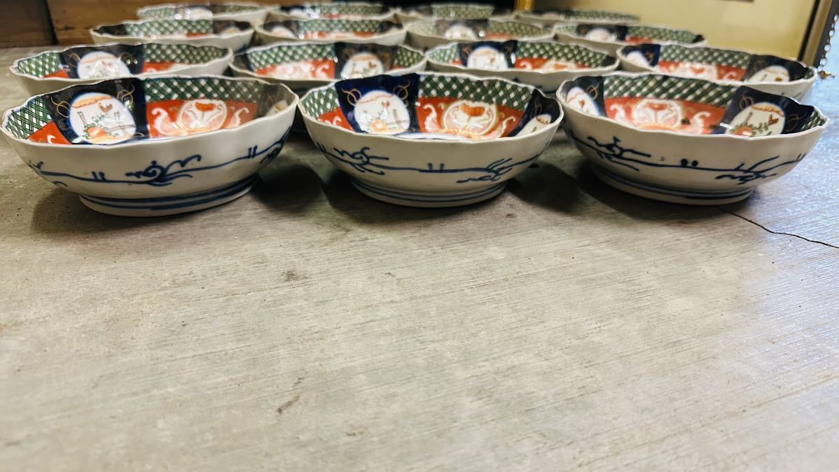 古伊万里 色絵 皿 15客 木箱付き | PIOUSTEC.COM