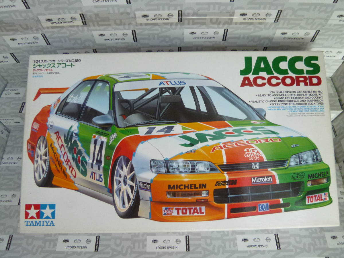 タミヤ　スポーツカーシリーズNo.180 ジャックスアコード TAMIYA 1/24 JACCS ACCORD Honda Sports Car Series No.180 Plastic