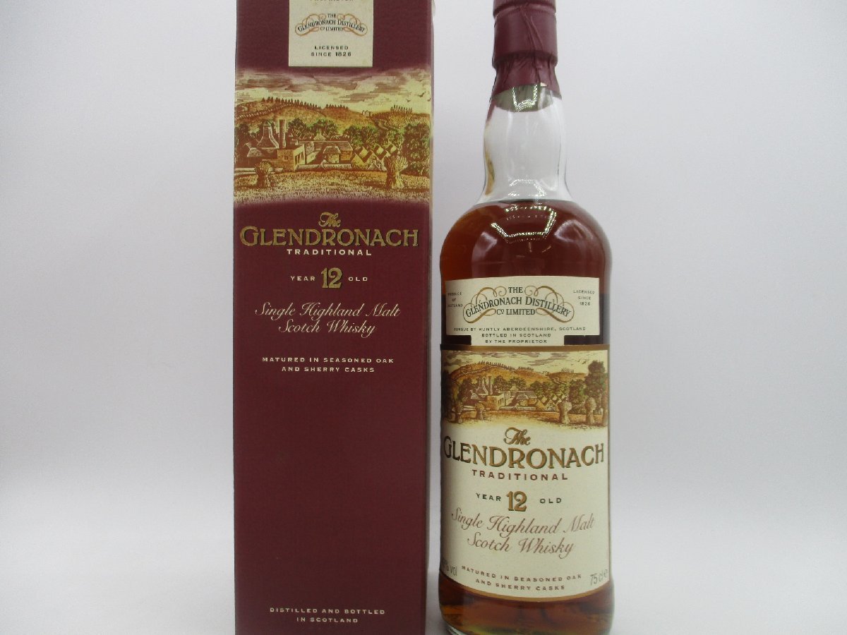 GLENDRONACH 12年 TRADITIONAL グレンドロナック トラディショナル シングル モルト スコッチ ウイスキー 750ml 43% 箱入 未開封 Z21549
