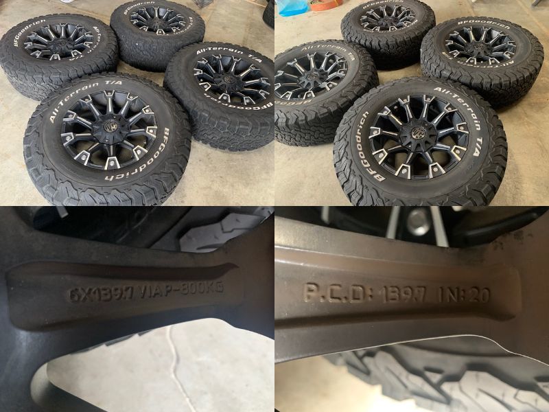 北海道発！！18年製 BFGoodrich All-Terrain T/A 285/70R17 MG MONSTER 17インチ +20 139.7 17x8J 4本セット プラド サーフ FJクルーザー T&frasl;A KO3 BFGoodrich タイヤ (BFグッドリッチ 製品シリーズから探す