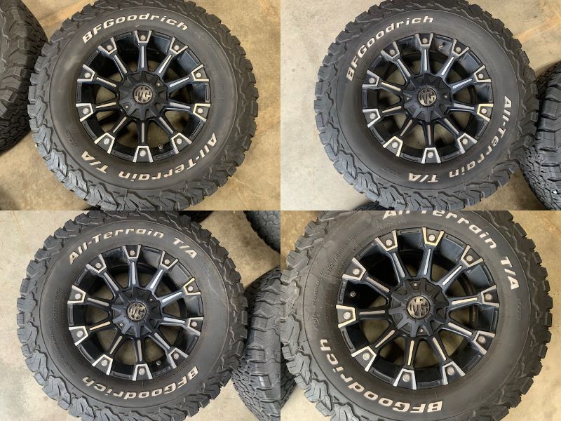 北海道発！！18年製 BFGoodrich All-Terrain T/A 285/70R17 MG MONSTER 17インチ +20 139.7 17x8J 4本セット プラド サーフ FJクルーザー T&frasl;A KO3 BFGoodrich タイヤ (BFグッドリッチ 製品シリーズから探す