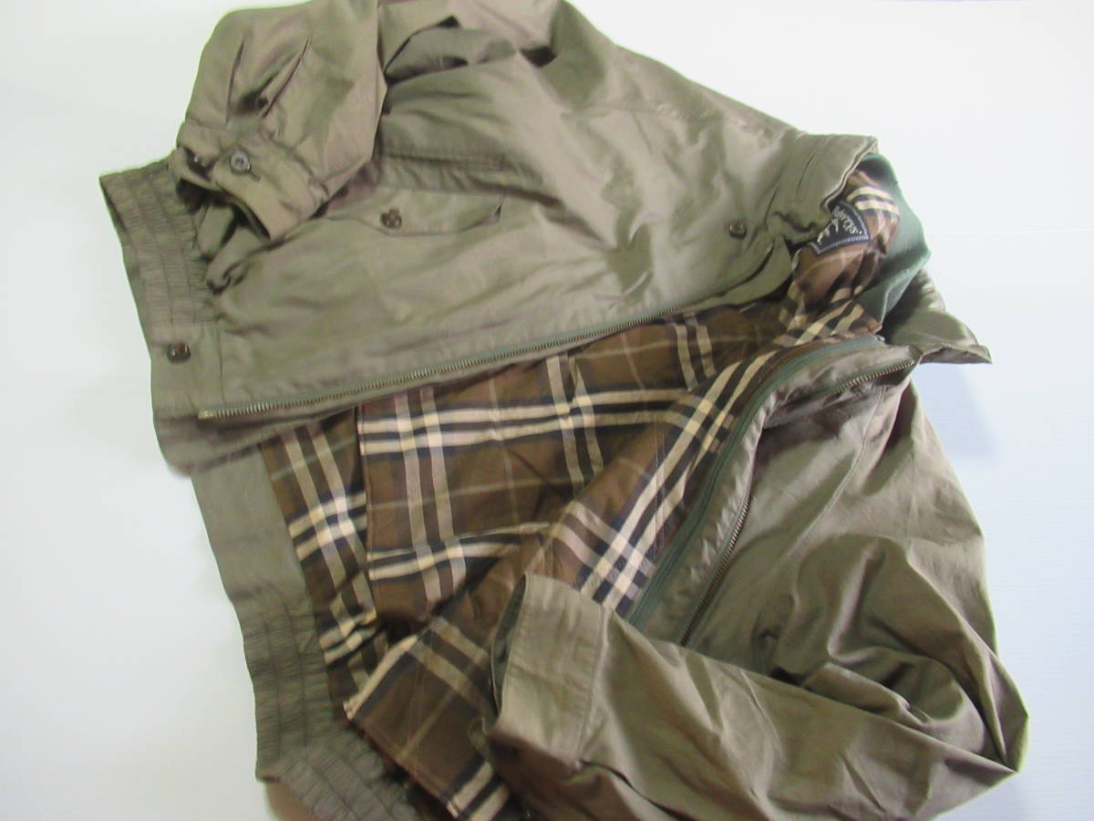 ヴィンテージ　バーバリー中綿入りライナースイングトップジャケットブルゾンカーキーM
