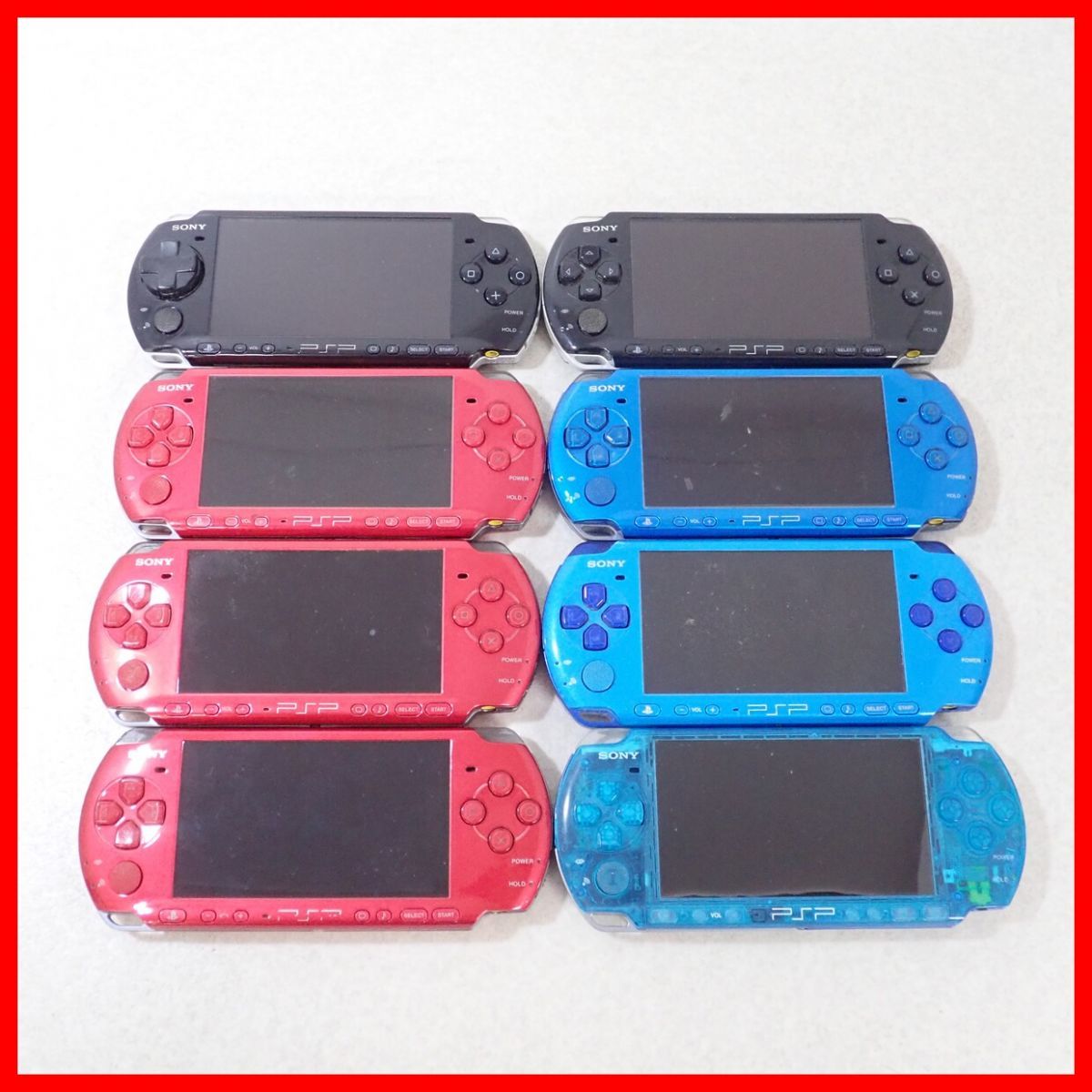 PSP プレイステーション・ポータブル 本体 PSP-3000 まとめて8台セット