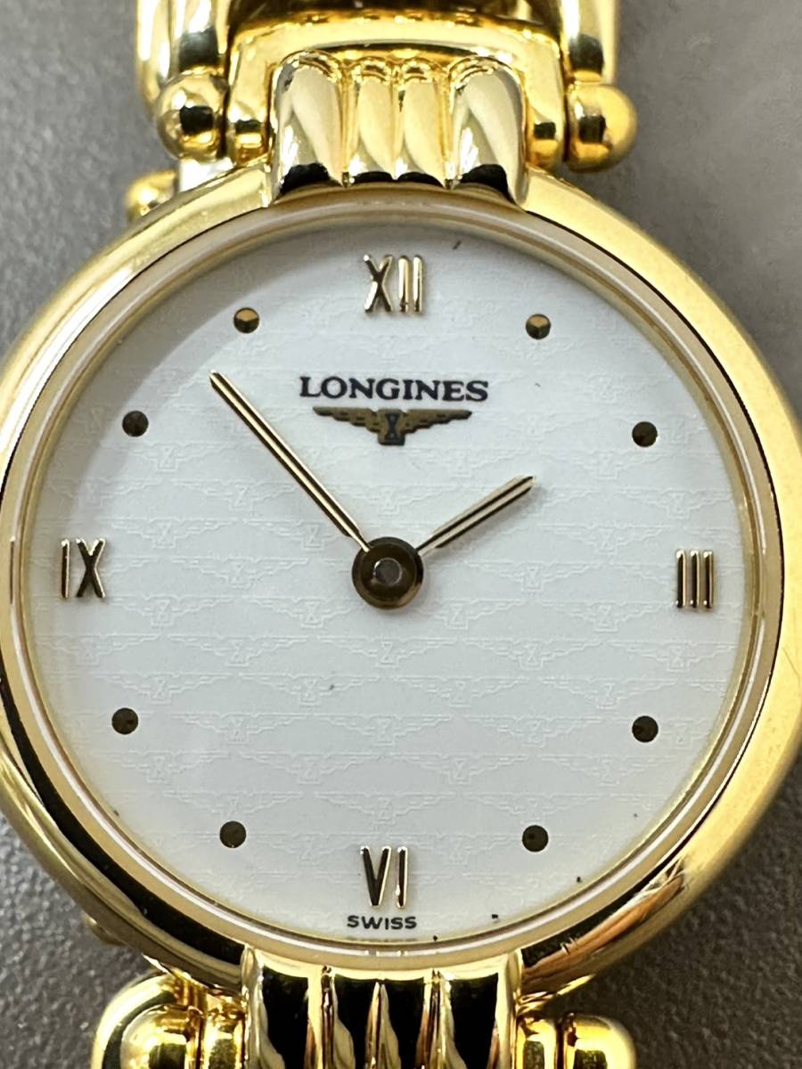 L6.200.2 ラウンド ロンジン 買取 クォーツ時計 | ロンジン L6.200.2 クォーツ 腕時計 レディース ホワイト文字盤 純正ブレス ラウンド文字 LONGINES QT081-191