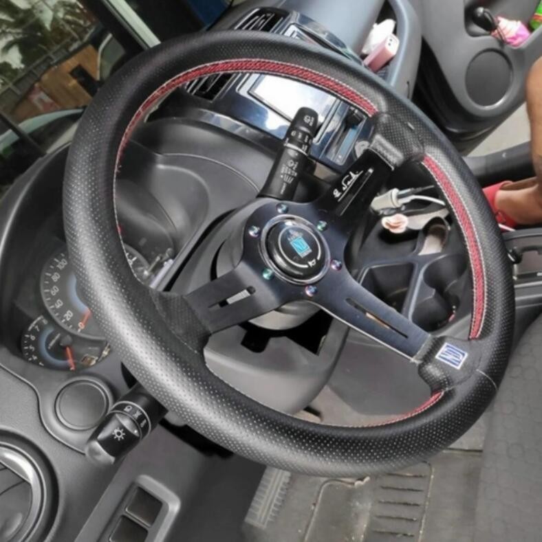 ◆激レア◆NARDI◆ステアリング スポーツステアリングホイール 高品質 車ハンドル PVCレザー 350mm 14インチ レース ドリフト ステアリング
