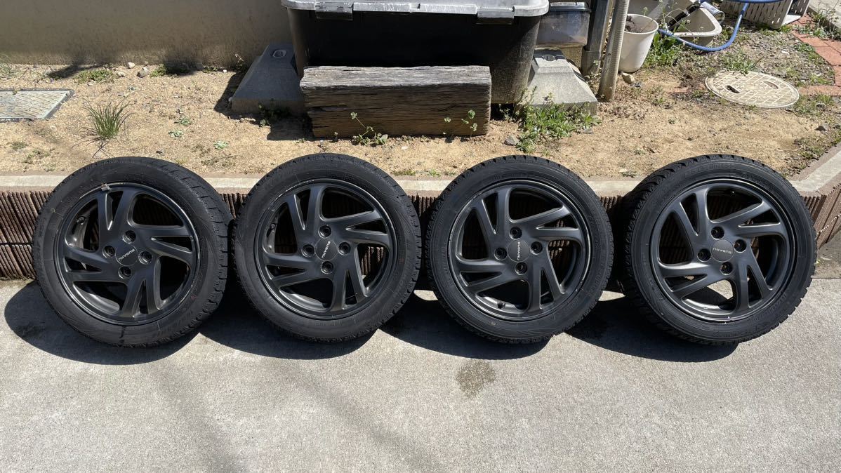SUBARU プレオ RA1純正ホイール　スタッドレス付きおまけ程度　5J+45 ENKEI
