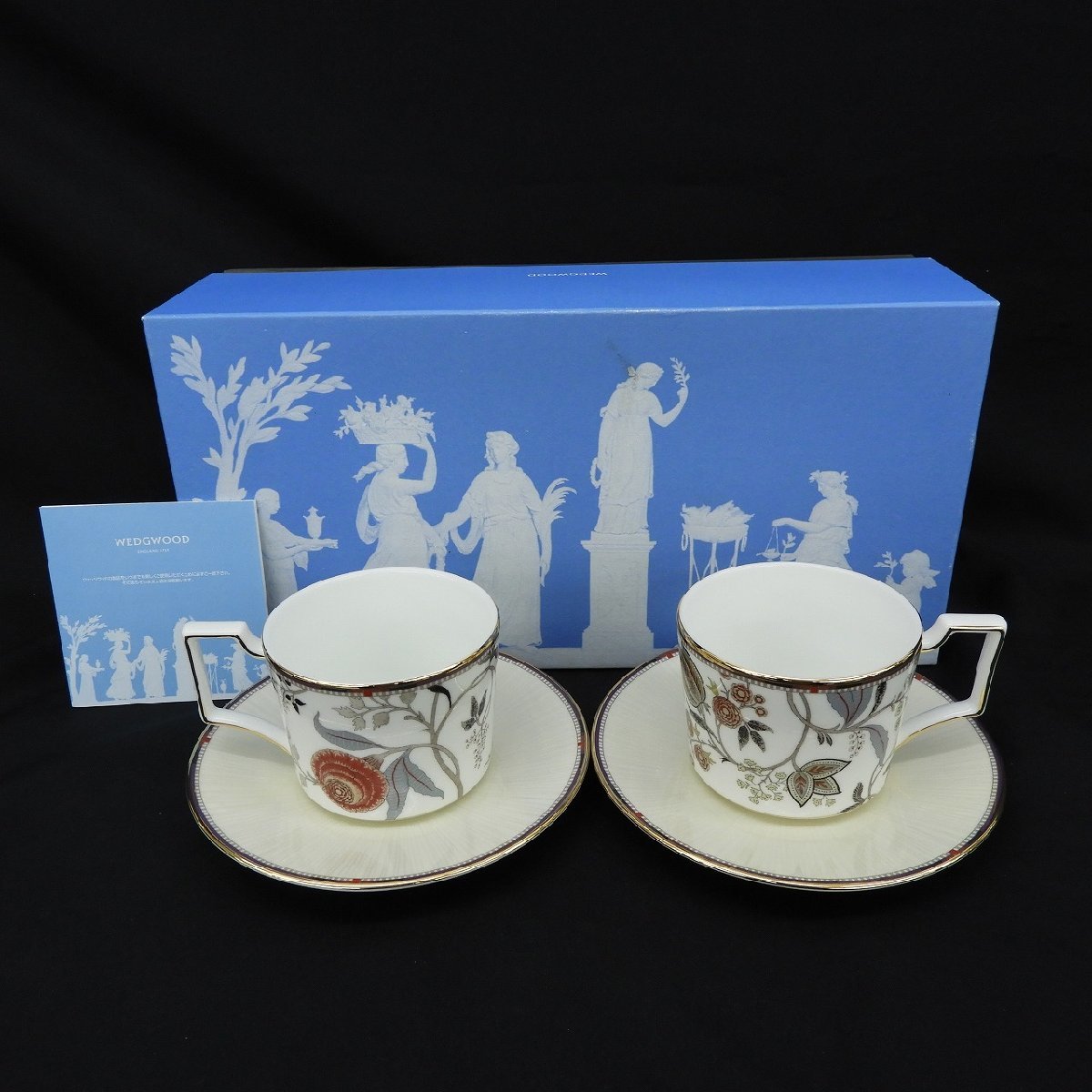 美品】WEDGWOOD ウェッジウッド カップ＆ソーサー パッシュミナ ペア(2 