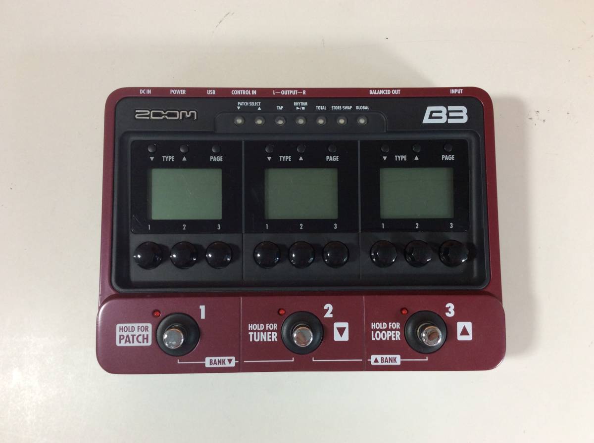 ZOOM B3 ベース マルチエフェクター ズーム B3動作確認済 | &amp