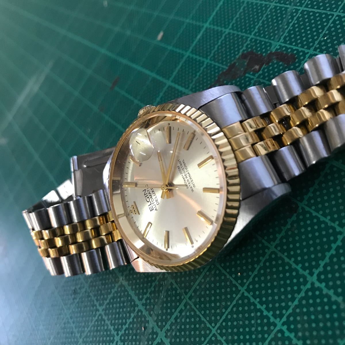 極美品】 エルジン デラックス ELGIN 自動巻き FK-1007E