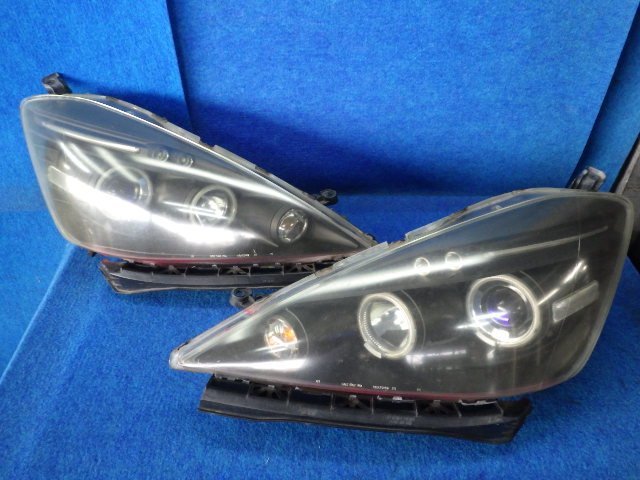 フィット GE6 GE7 後期 ヘッドライト 左右セット　綺麗 フィット GE6 社外ヘッドライト イカリング HID LED 左右セット