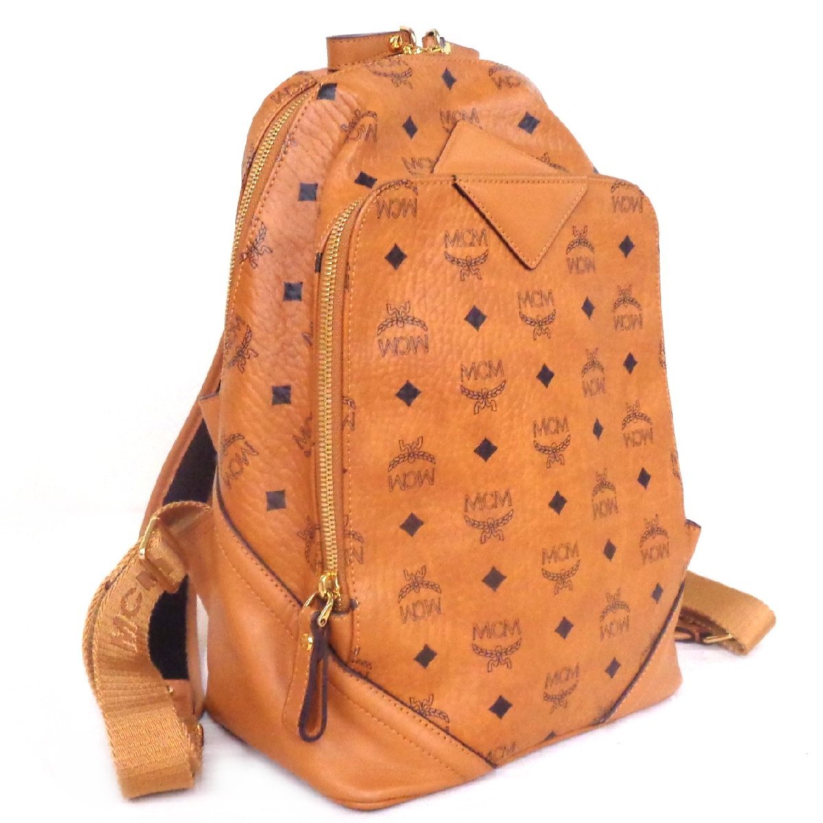 MCM/エムシーエム モノグラム ヴィセトス柄 リュックサック バッグ 約23×33cm ■ME118