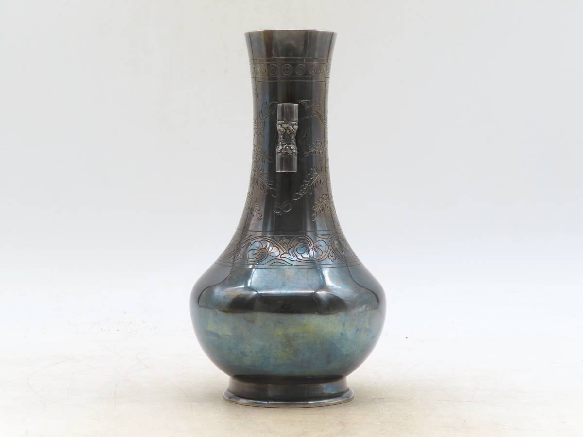 ☆栗☆ 名古屋の名工、権田広助在銘！ : 纯银 – 鉄 K4705 純銀製