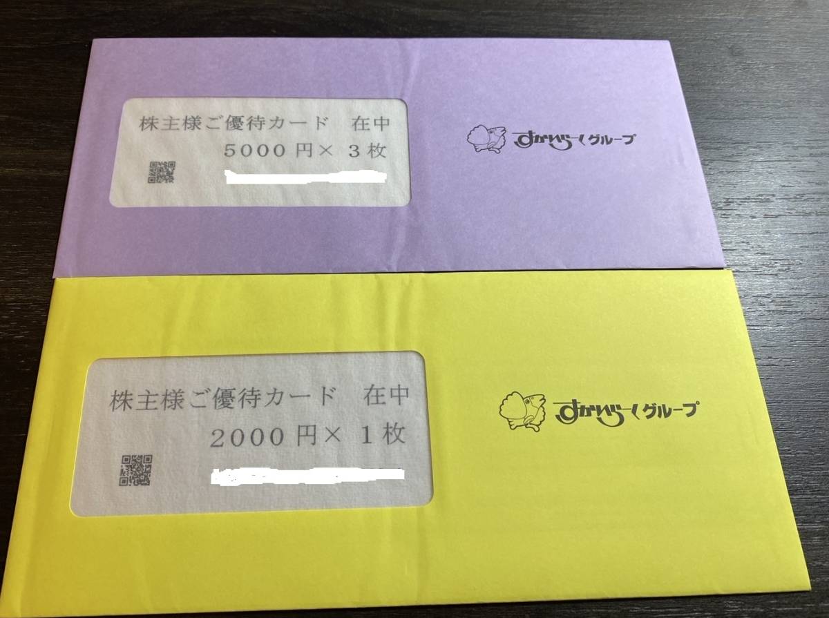 【最新版/新品・未使用】すかいらーく 株主優待カード 17，000円分