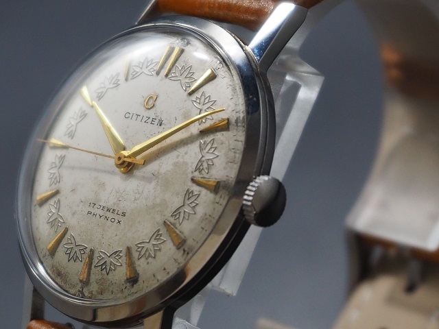希少 変わり文字盤 デッドストック 未使用品 シチズン 新本中三針 S中 