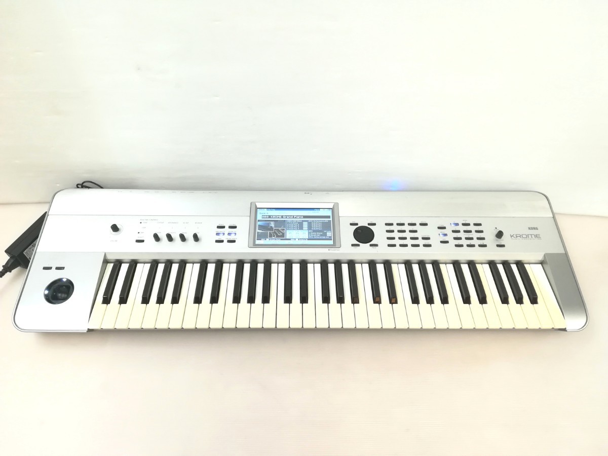 f1842/【音出し確認済】KORG コルグ KROME 61 61鍵 キーボード 