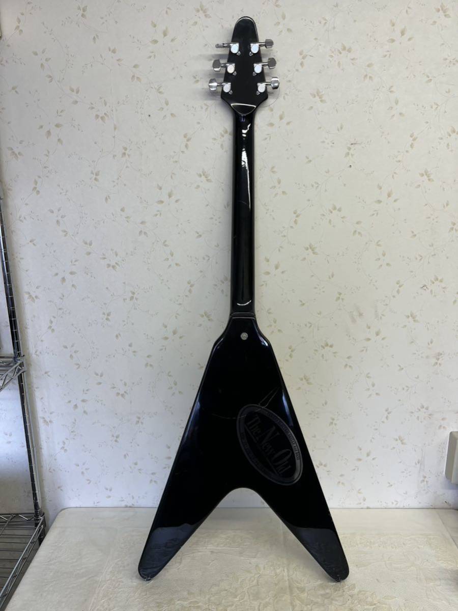 AK7369○フライングV 型 エレキギター ブランド不明 中古 ジャンク品