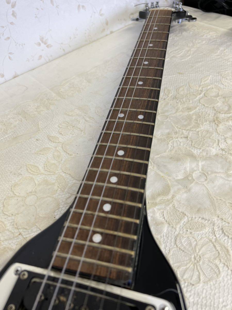 AK7369○フライングV 型 エレキギター ブランド不明 中古 ジャンク品