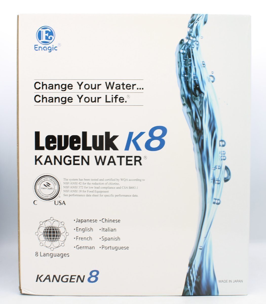 新品 エナジック レベラック KANGEN8 カンゲンウォーター A26-00 Enagic Leveluk K8 還元水・強酸性水 連続生成器 浄水器 225Z28581