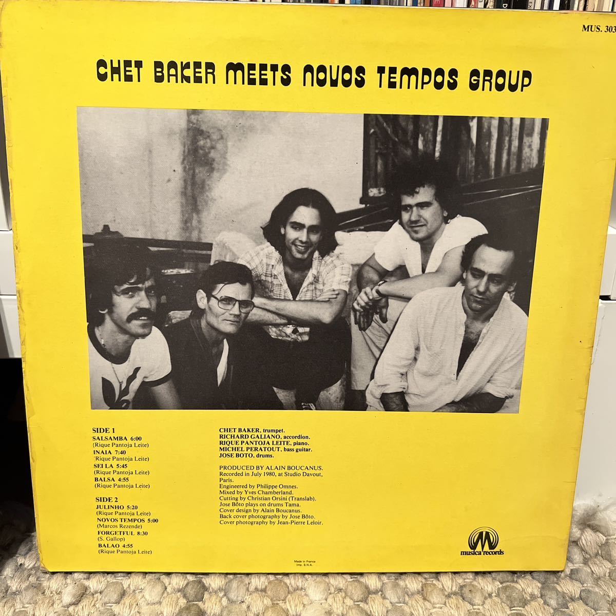 フランスオリジナル chet baker salsamba チェットベイカー LPレコード