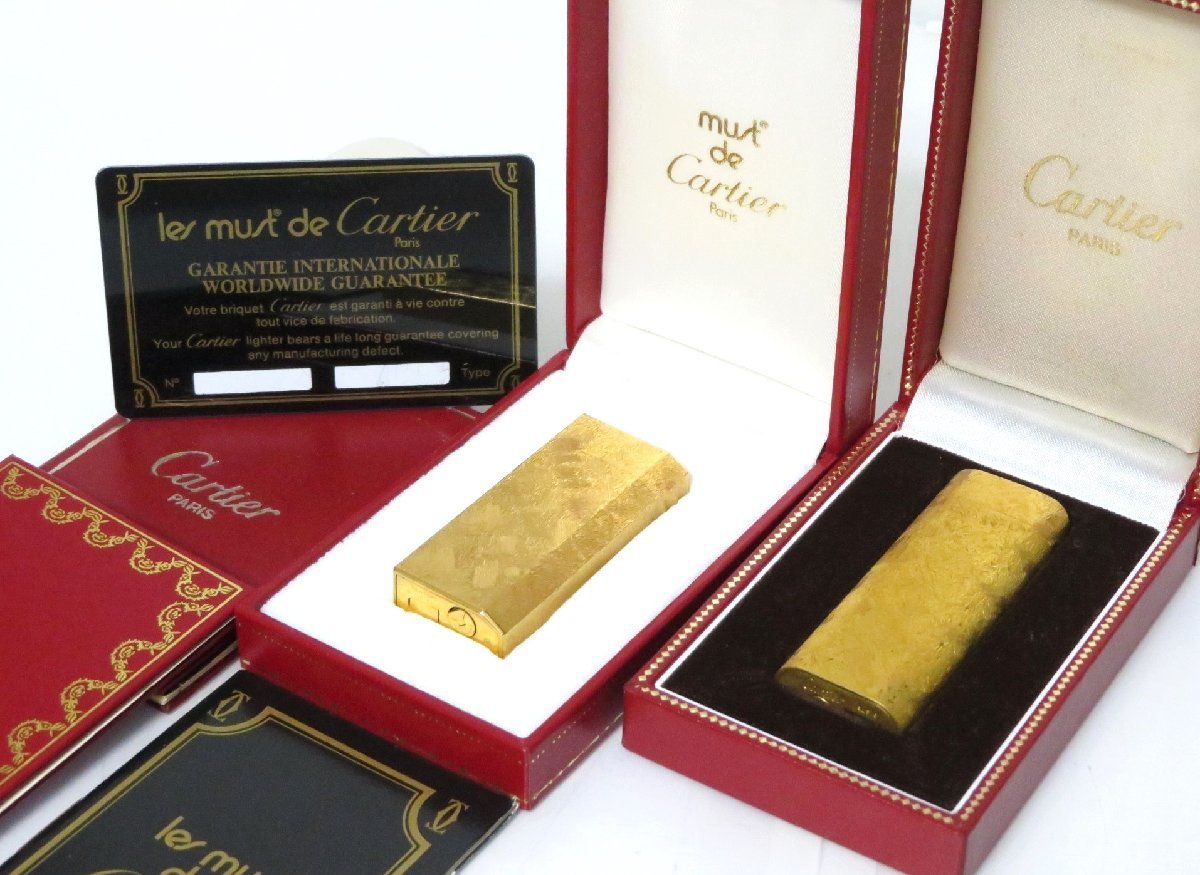 1円～ おたからや☆se286 ライター Cartier カルティエ まとめて ガスライター オーバル/五角/ゴールド 着火未確認 喫煙具 Cartier | Santos