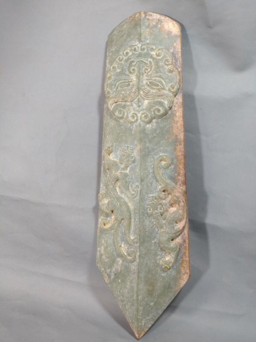 中国　アンティーク　玉圭 古玉 老玉 中国 古美術