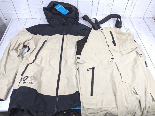 10og630/スノーボードウェア■686 GLCR GORE-TEX ジャケット・ストレッチ ビブパンツ 上下 Mサイズ【R17】