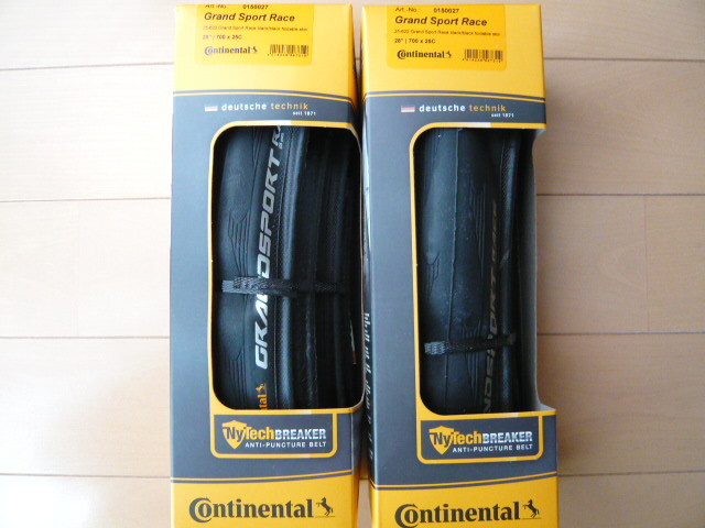 ★ラストワンセット★ Continental コンチネンタル Grand Sport Race グランド スポーツ レース 700×25C BLACK ブラック 2本セット