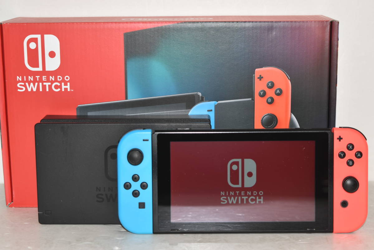 1円~】中古 Nintendo Switch 本体 ネオンブルー・ネオンレッド
