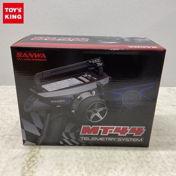 1円〜 サンワ RC MT-44 送信機 TX-471 ピアノブラックVer. 受信機