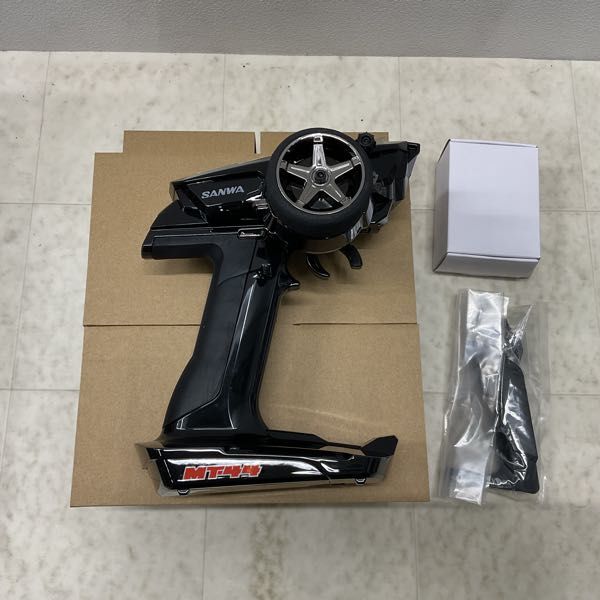 1円〜 サンワ RC MT-44 送信機 TX-471 ピアノブラックVer. 受信機