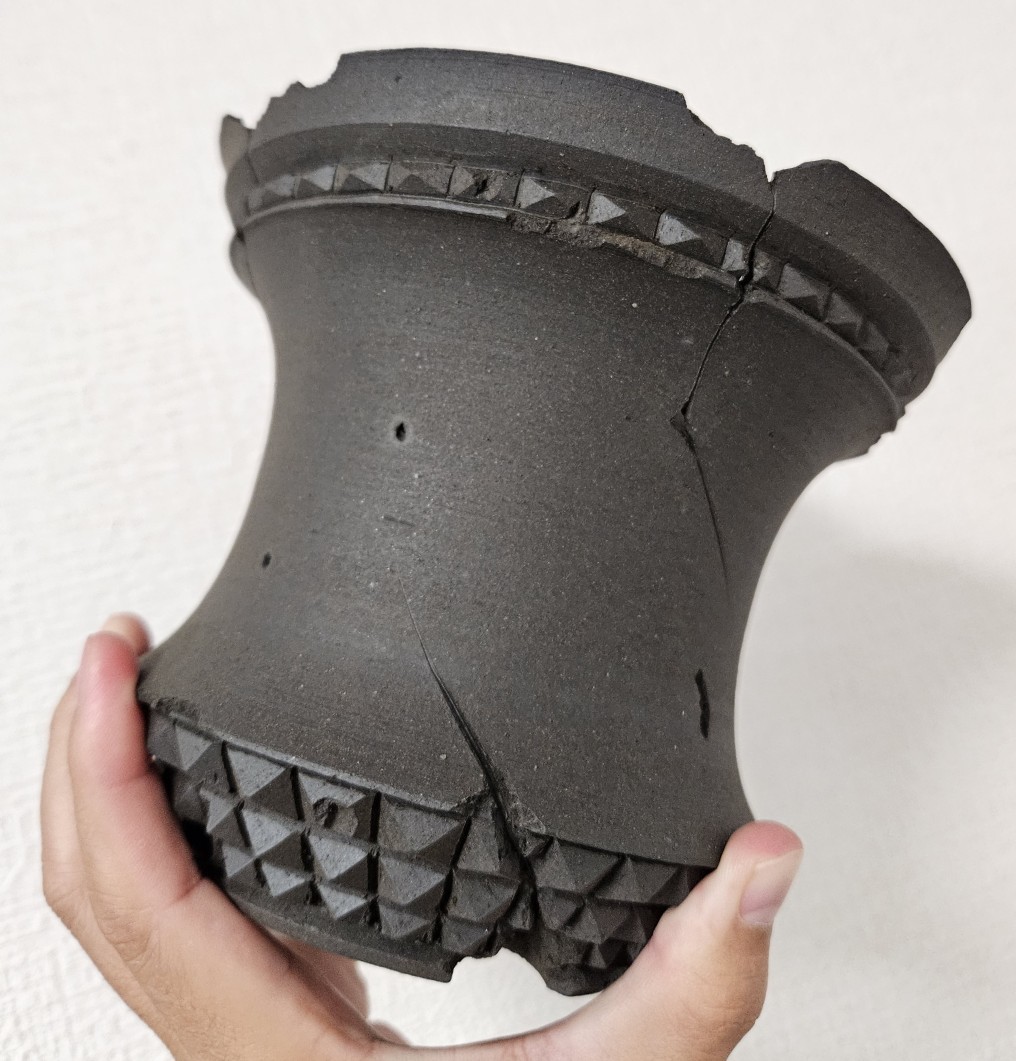 吉光窯 kikko pot 大鉢 broken studs スタッズ 新品未使用