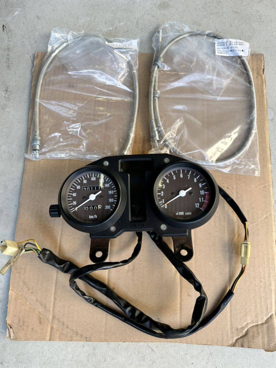 GSX250E スピードメーター タコメーター 当時物 GSX250E GSX400E ザリ