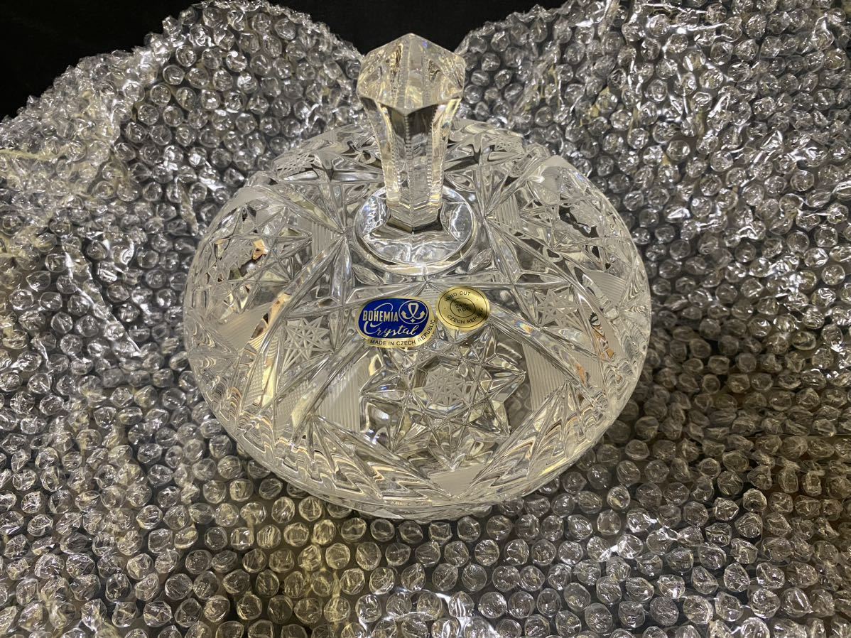 オンライン BOHEMIA CRYSTAL ボヘミア クリスタルグラス 花瓶 花器 箱付き