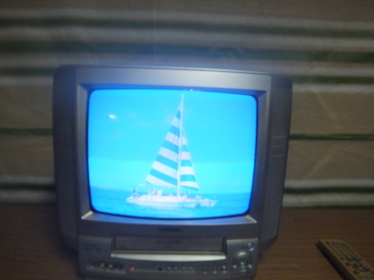 テレビデオ ビデオ内蔵型ブラウン管テレビ アイワVX-T14SX7