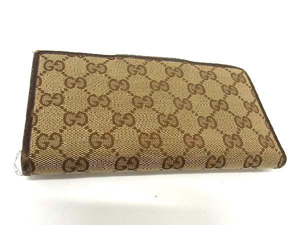 GUCCI シェリーライン 0 長財布 ⁄ グッチ GGキャンバス 1 ウェブ 美品