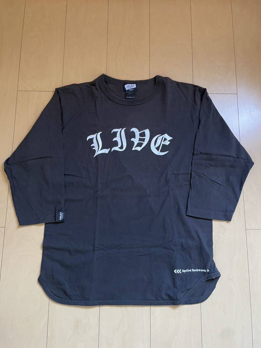 EVILACT イーブルアクト ベースボールTシャツ Lサイズ チャコール 