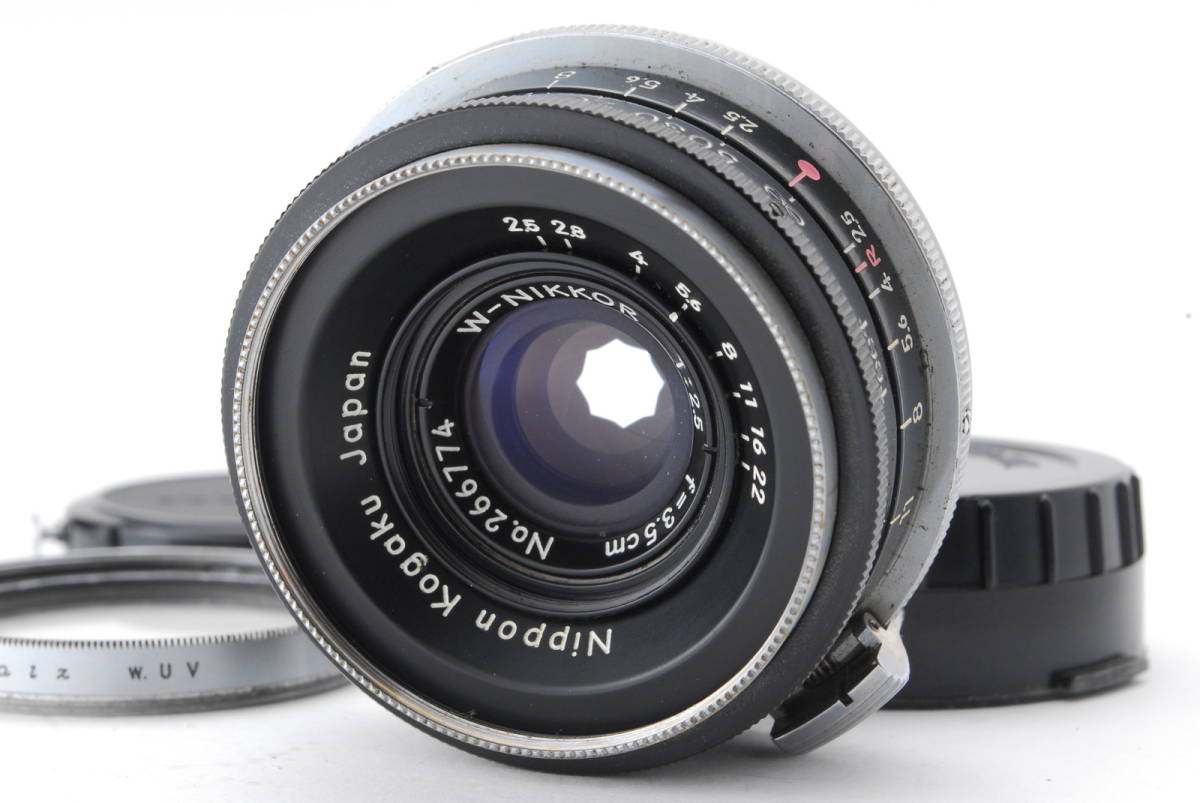 SALE，豊富な ニコン Nikon Nippon Kogaku W-NIKKOR 3.5cm f2.5 日本光学 W