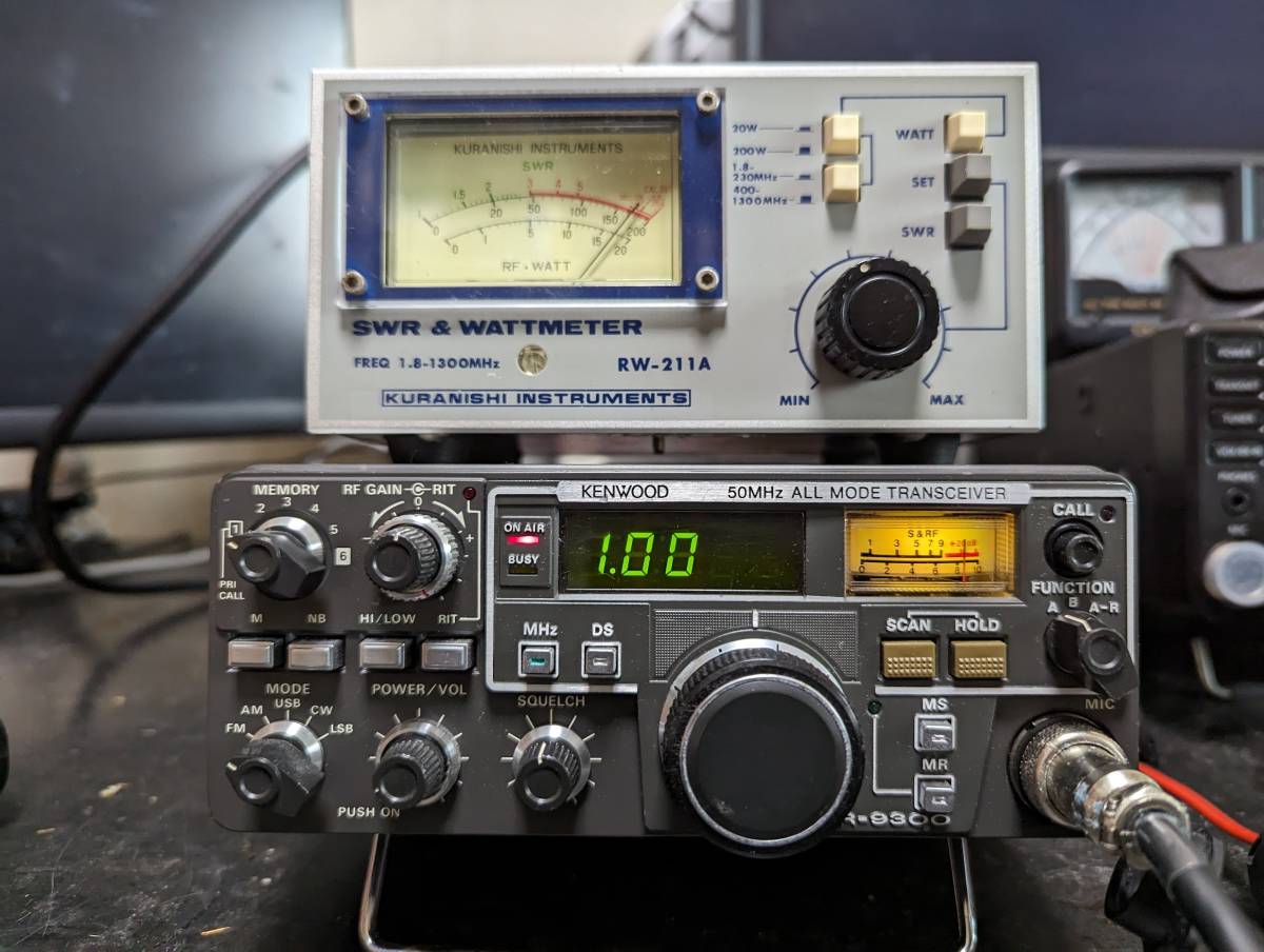 TR-9300 TRIO KENWOOD 良品 ファイナル交換 メンテナンス済 : ＫＡ－９３００． ＫＥＮＷＯＯＤ JHGのブログ ３台目修理 調整 サービスマニュアル レストア済み 50MHｚオールモード r&frasl;vintageaudio