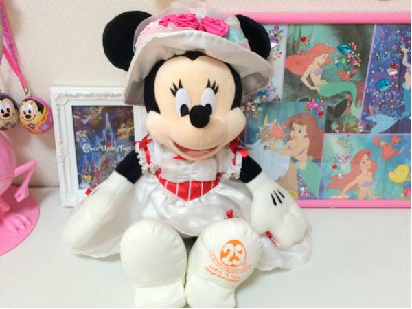 東京ディズニーランド29周年メリーポピンズ衣装ミニーマウスぬいぐるみ