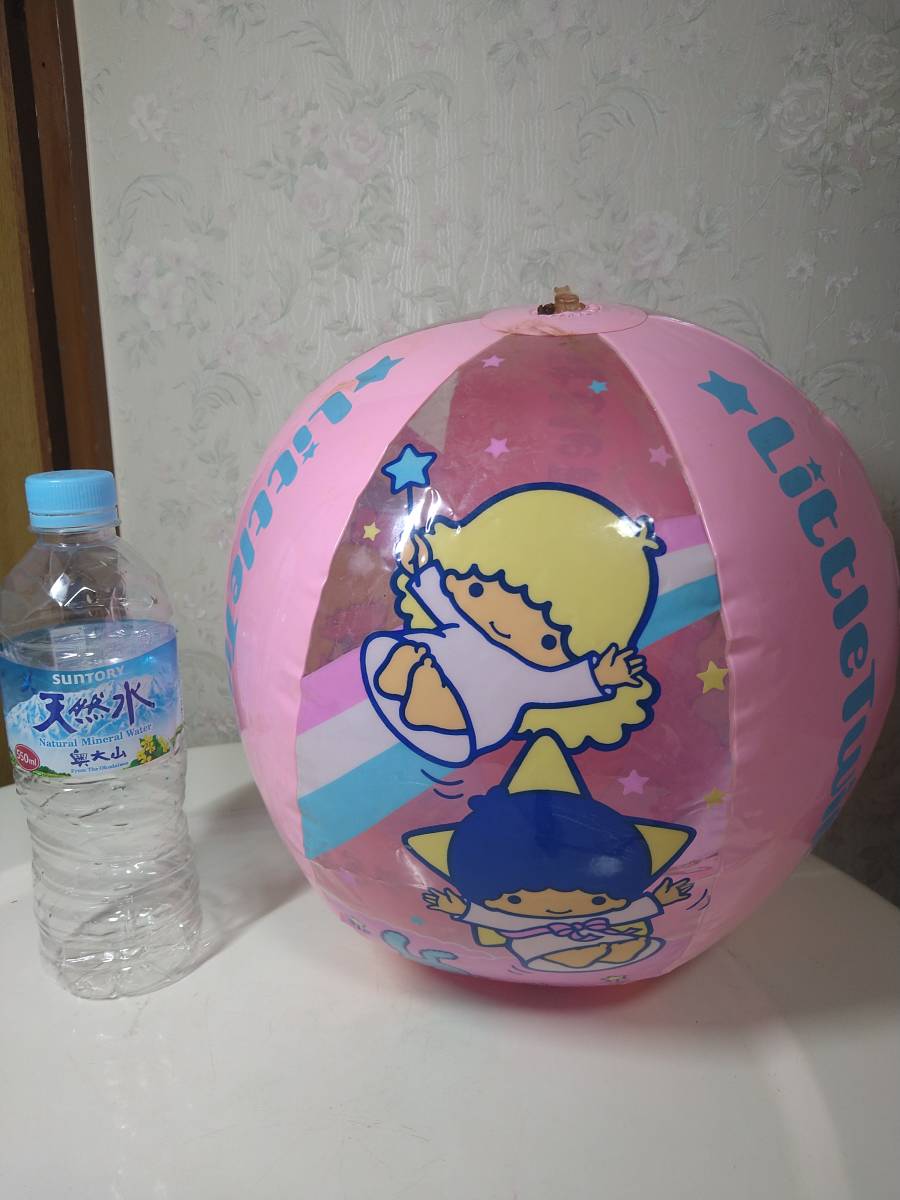 昭和レトロ キキララ ビーチボール 40cm タカラ 1976 リトルツイン 昭和レトロ キキララ ビーチボール 40cm タカラ 1976 リトルツイン