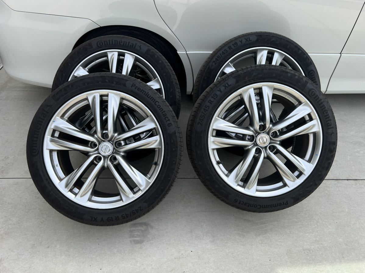 タイヤ付! 日産 純正 Y50 フーガ タイプS 245/45r19 21年製造 