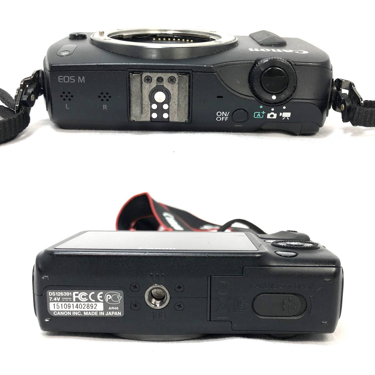 ▽Canon EOS M ミラーレス一眼カメラ ボディ ブラック 黒 撮影機材 
