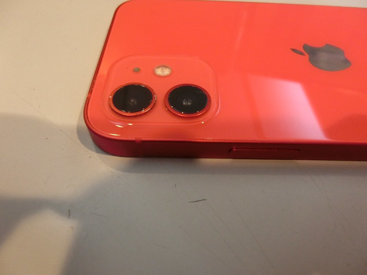 【ジャンク】iPhone 12 RED 128GB SIMフリー ジャンク☆SIMフリー☆Apple iPhone12 128GB レッド 美品 本体のみ