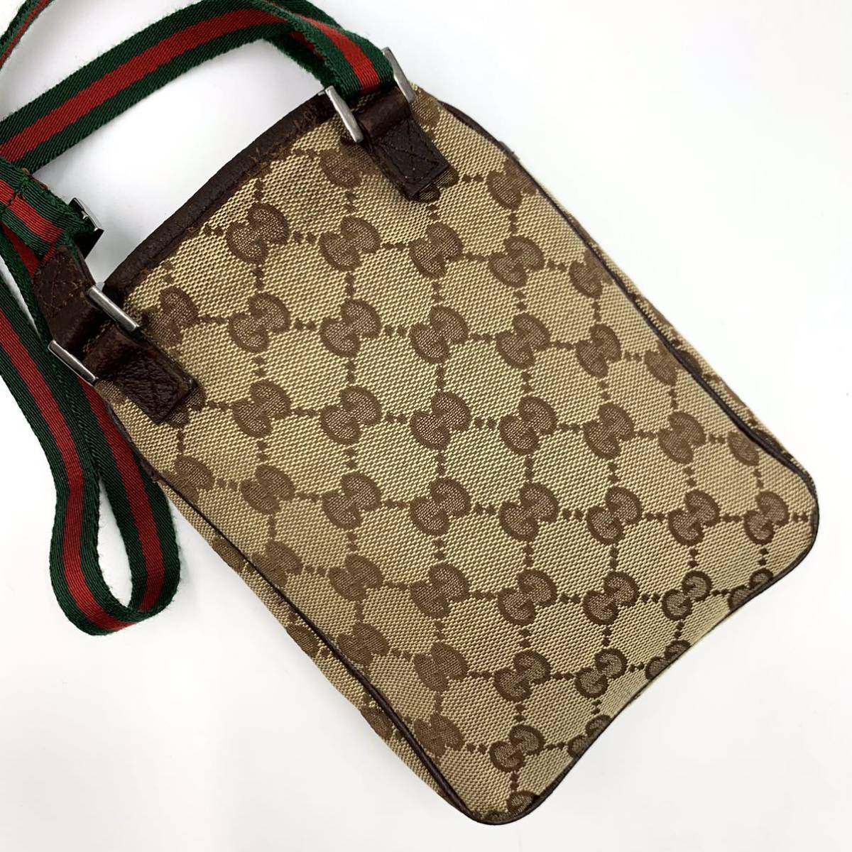 740【美品 希少ミニ】GUCCI グッチ ショルダーバッグ ポシェット 