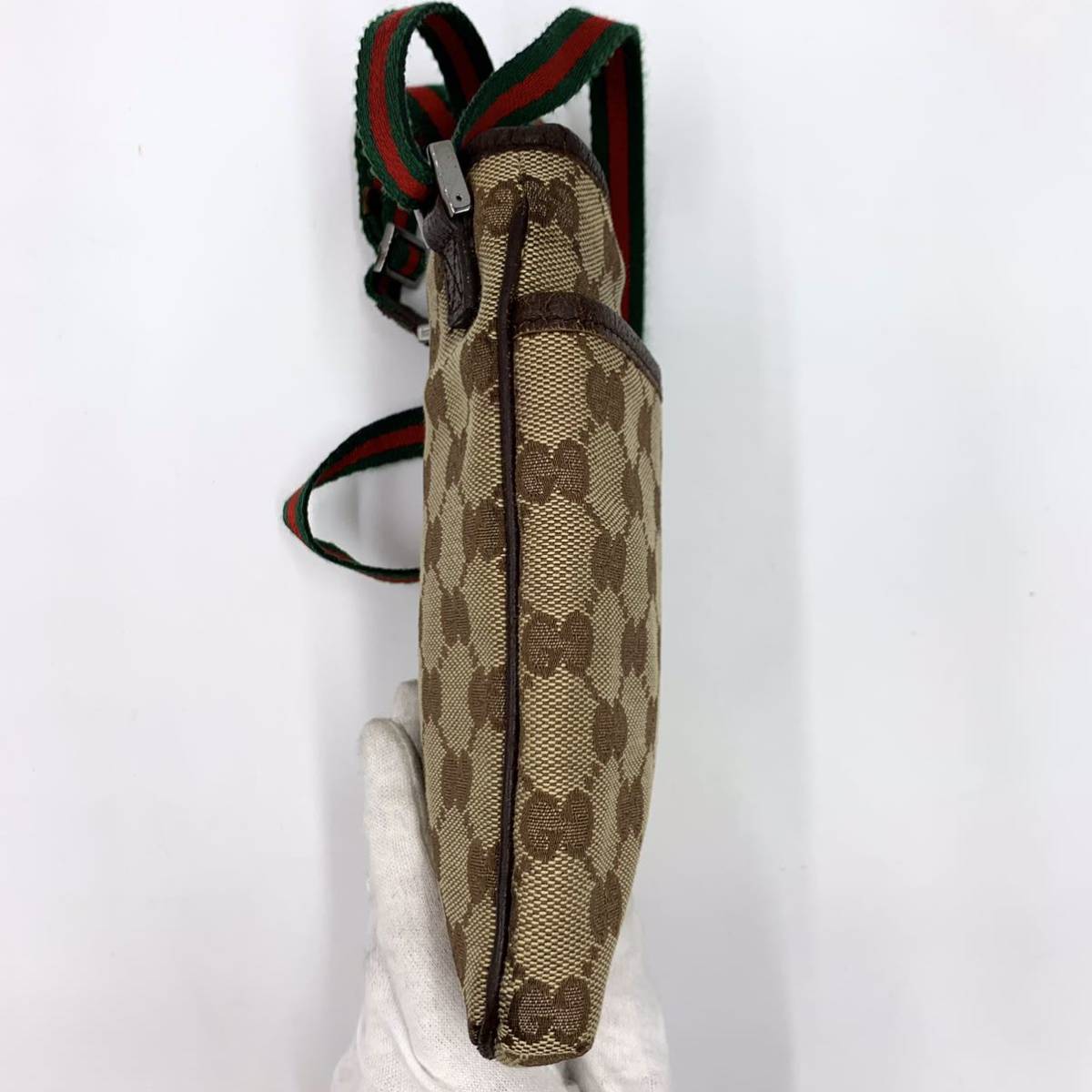740【美品 希少ミニ】GUCCI グッチ ショルダーバッグ ポシェット 