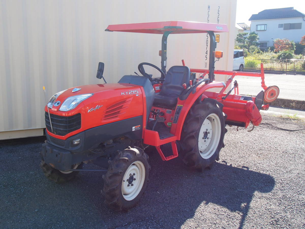 ★【K0928-11】 KUBOTA クボタ トラクター KT215 RL155T ロータリー付き 動作保証