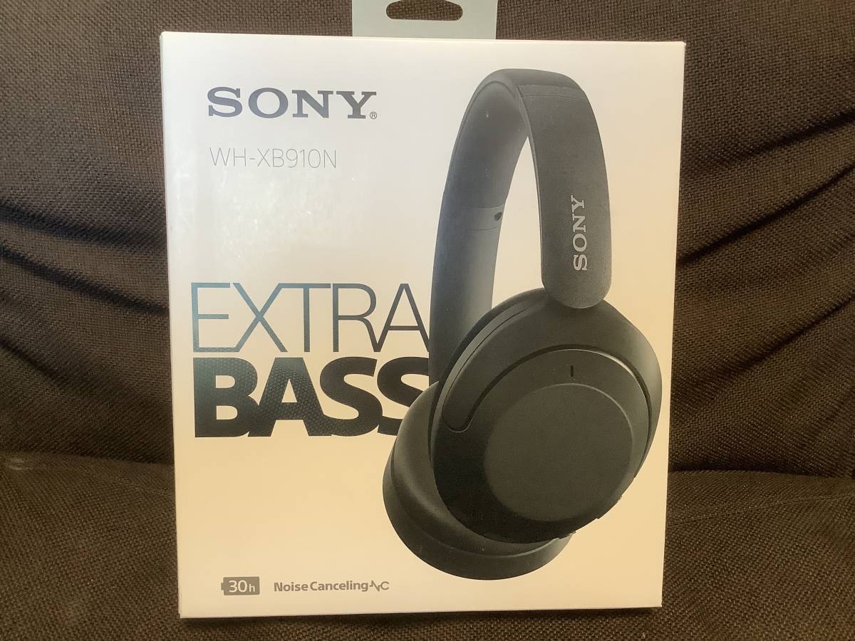 ほぼ新品 SONY ヘッドホン WH-XB910N 低重音 ブラック ワイヤレス