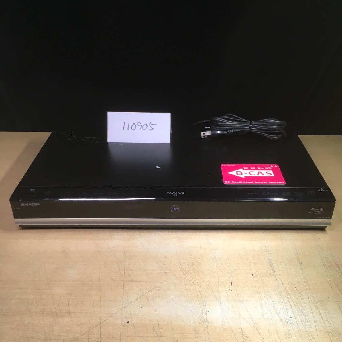 テレビ・映像機器 SHARP AQUOS BDレコーダー BD-W1800 2015年製 品