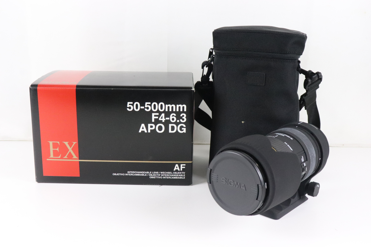 SIGMA AF-MF ZOOM LENS EX 50-500mm F4-6.3 EX DG 1:4-6.3 APO
