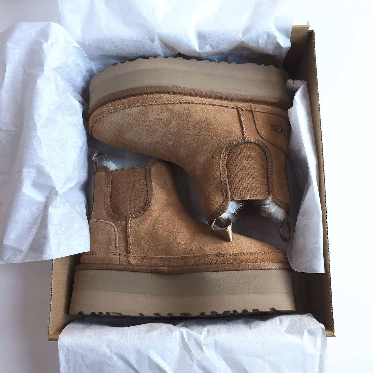 送料無料，最新作 UGG アグ ブーツ ムートンブーツ ウィメンズ ニューメル プラットフォーム チェルシー レディース 厚底 W NEUMEL PLATFORM CHELSEA(US8)｜売買されたオークション情報、yahooの商品情報をアーカイブ公 女性用